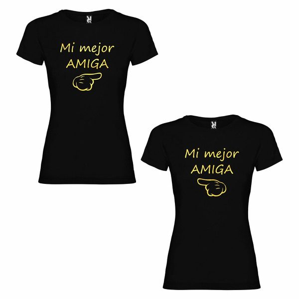 Pack 2 Camisetas para mujer Amiga Zanubo.es